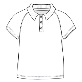 Patron ropa, Fashion sewing pattern, molde confeccion, patronesymoldes.com School Polo 7213 UNIFORMS T-Shirts